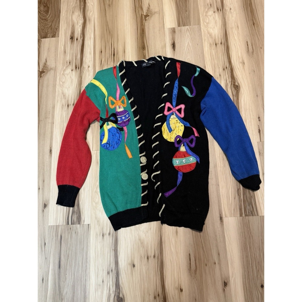 WORK IN PROGRESS LONG SLEEVED CHRISTMAS SWEATER Women's Size L